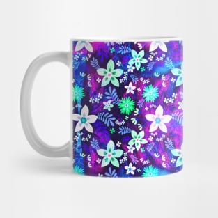 Purple Flower Pattern - Edelweiss Mug